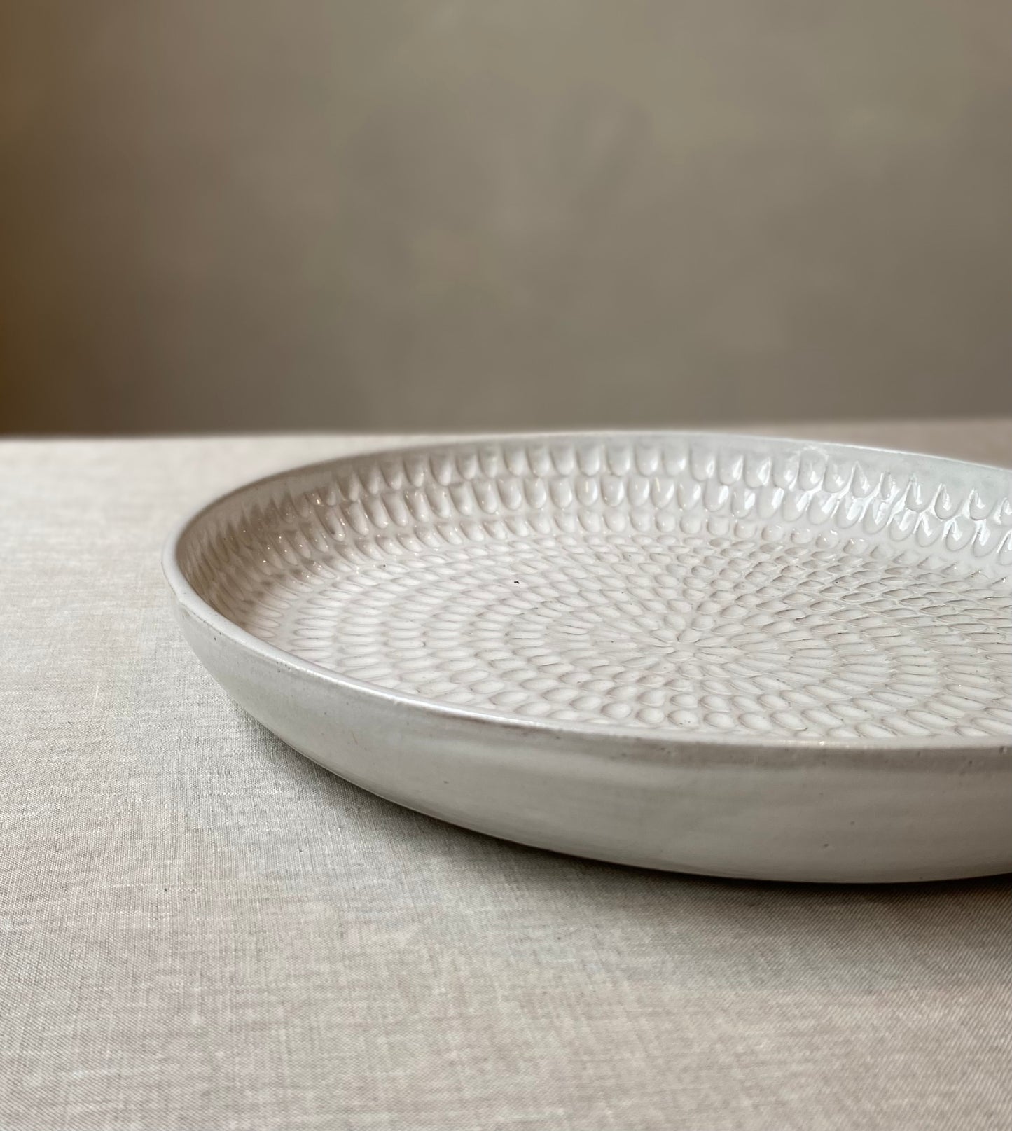 Carved Serving Bowl