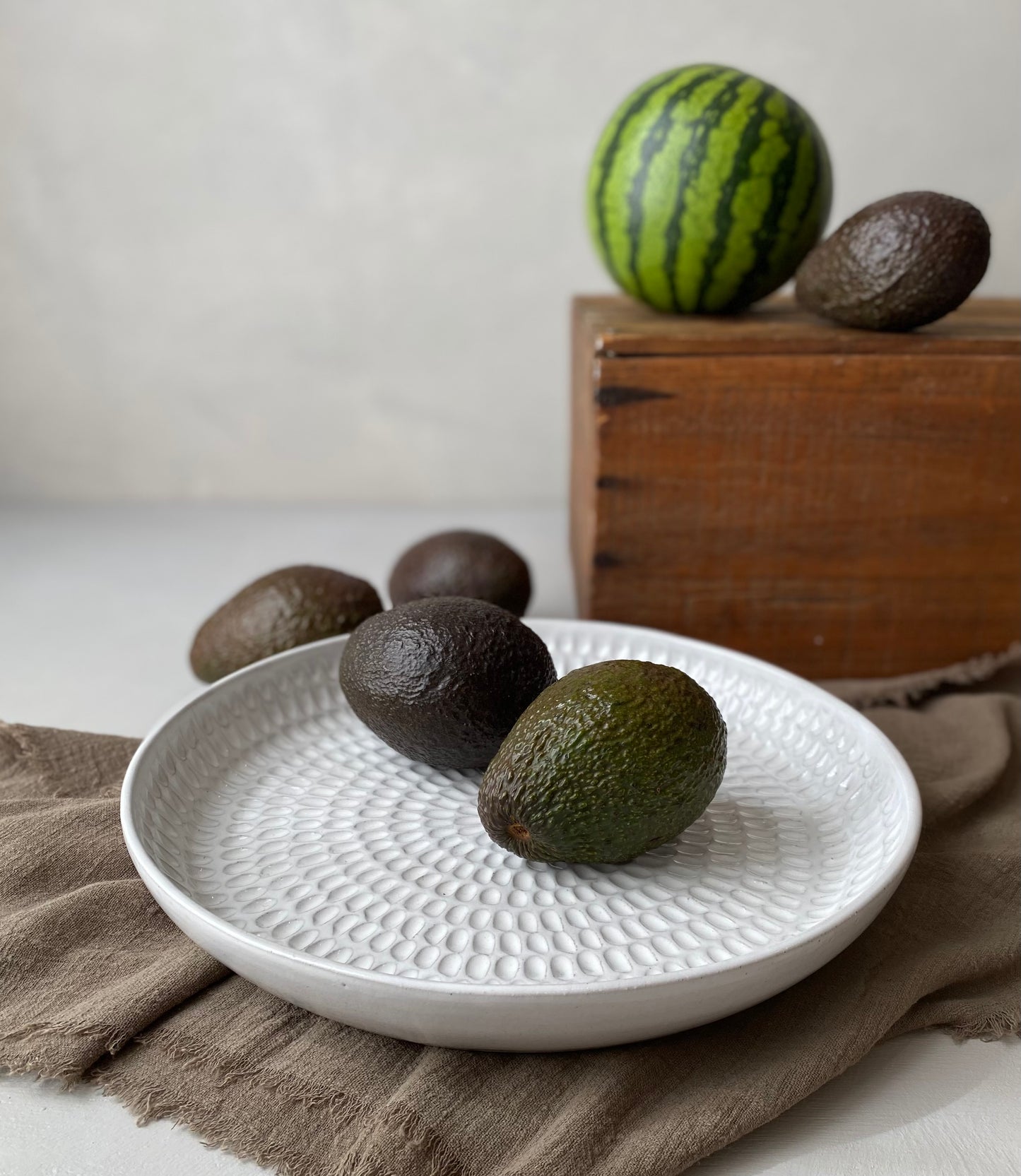 Carved Serving Bowl