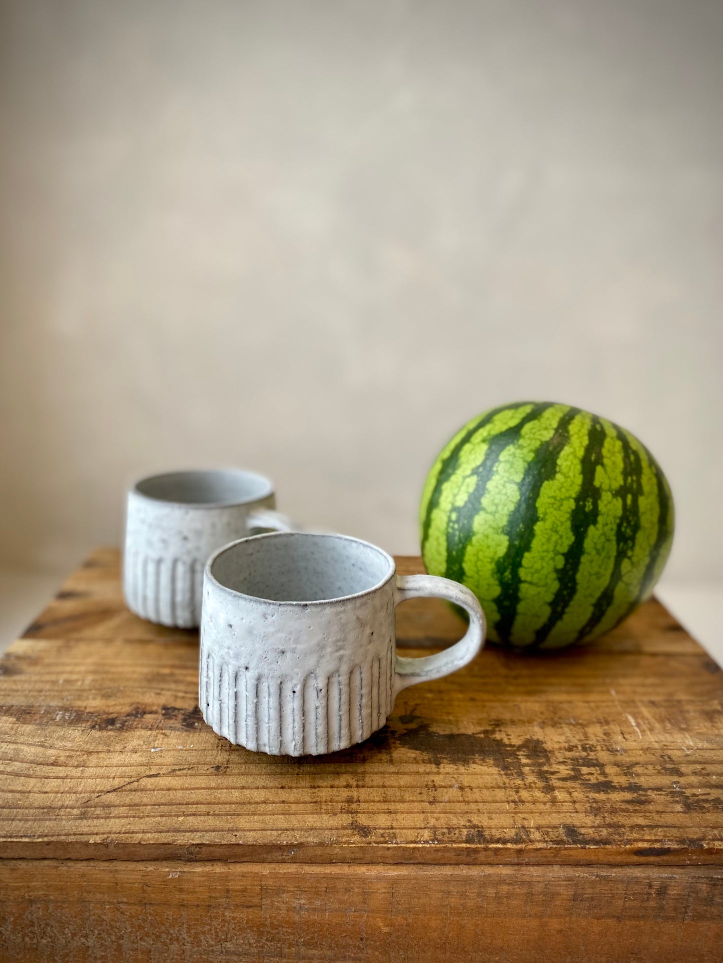 Fluted Mug | Black clay