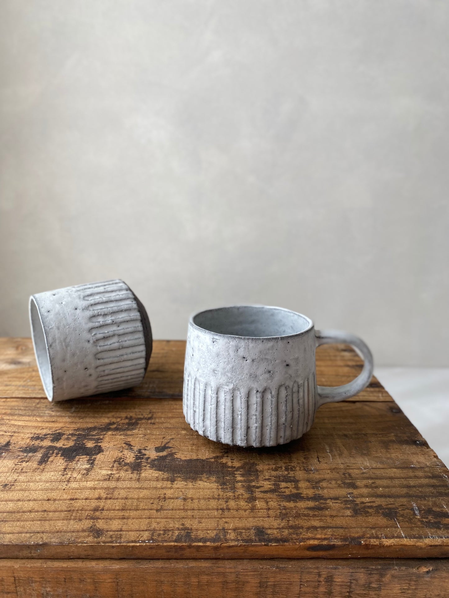 Fluted Mug | Black clay