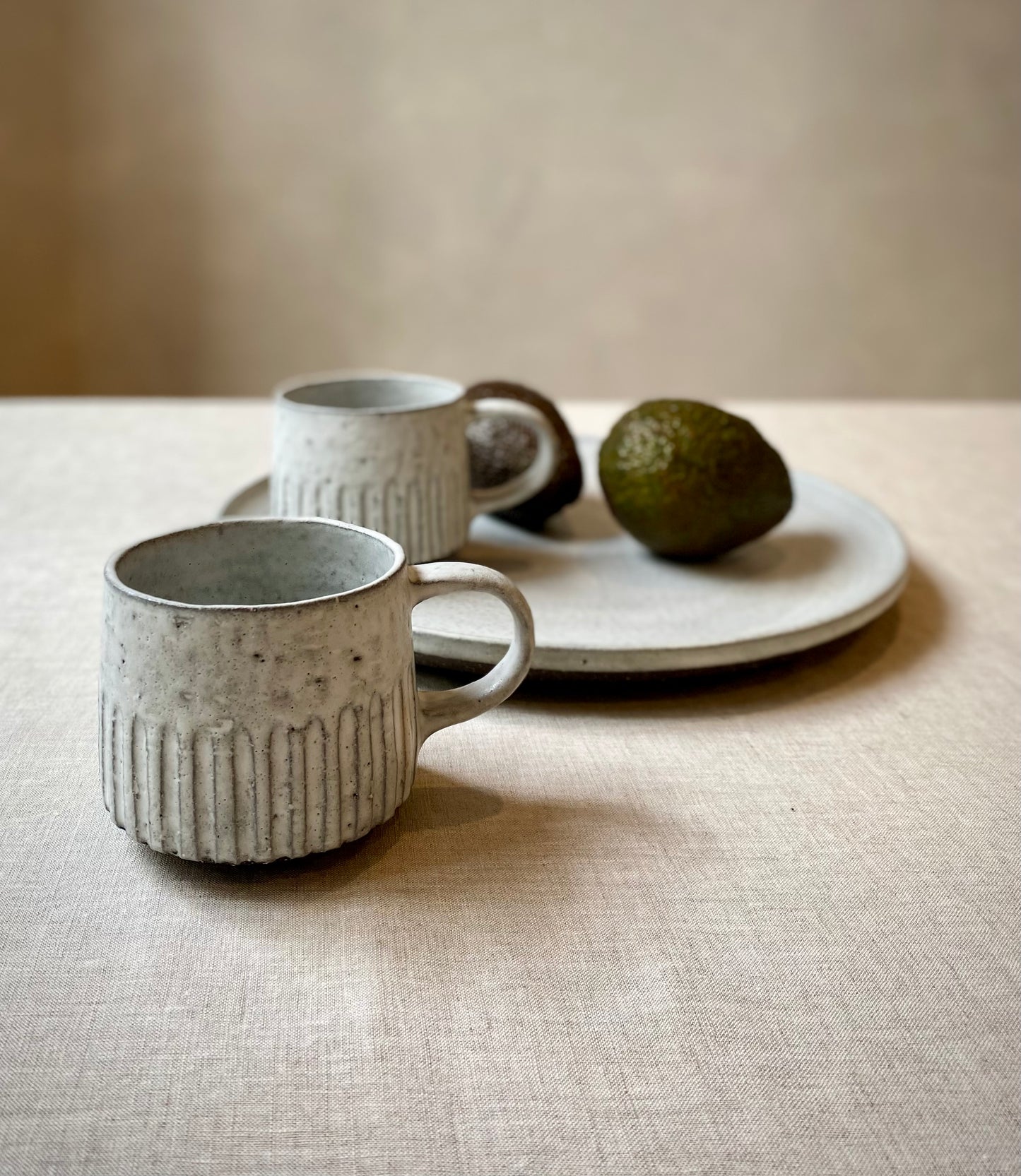 Fluted Mug | Black clay