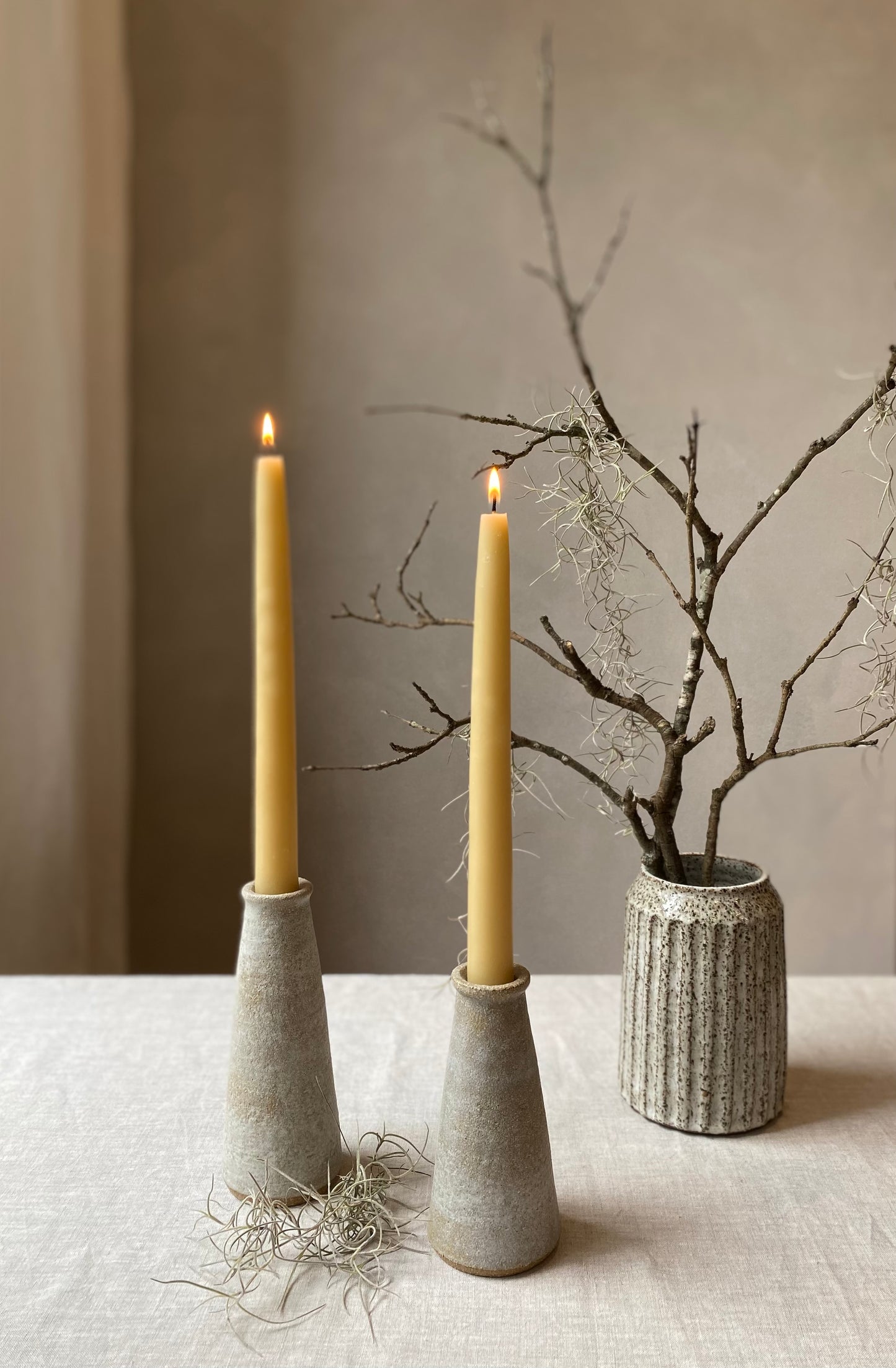 Fluted Speckled Vase | Medium