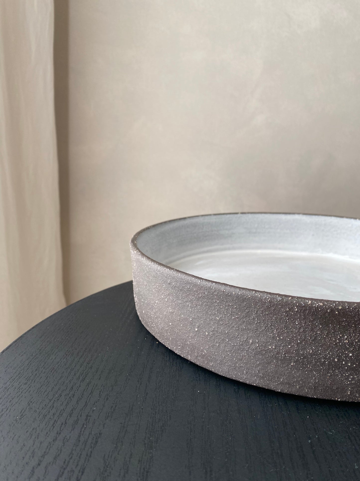 Black Textured Bowl