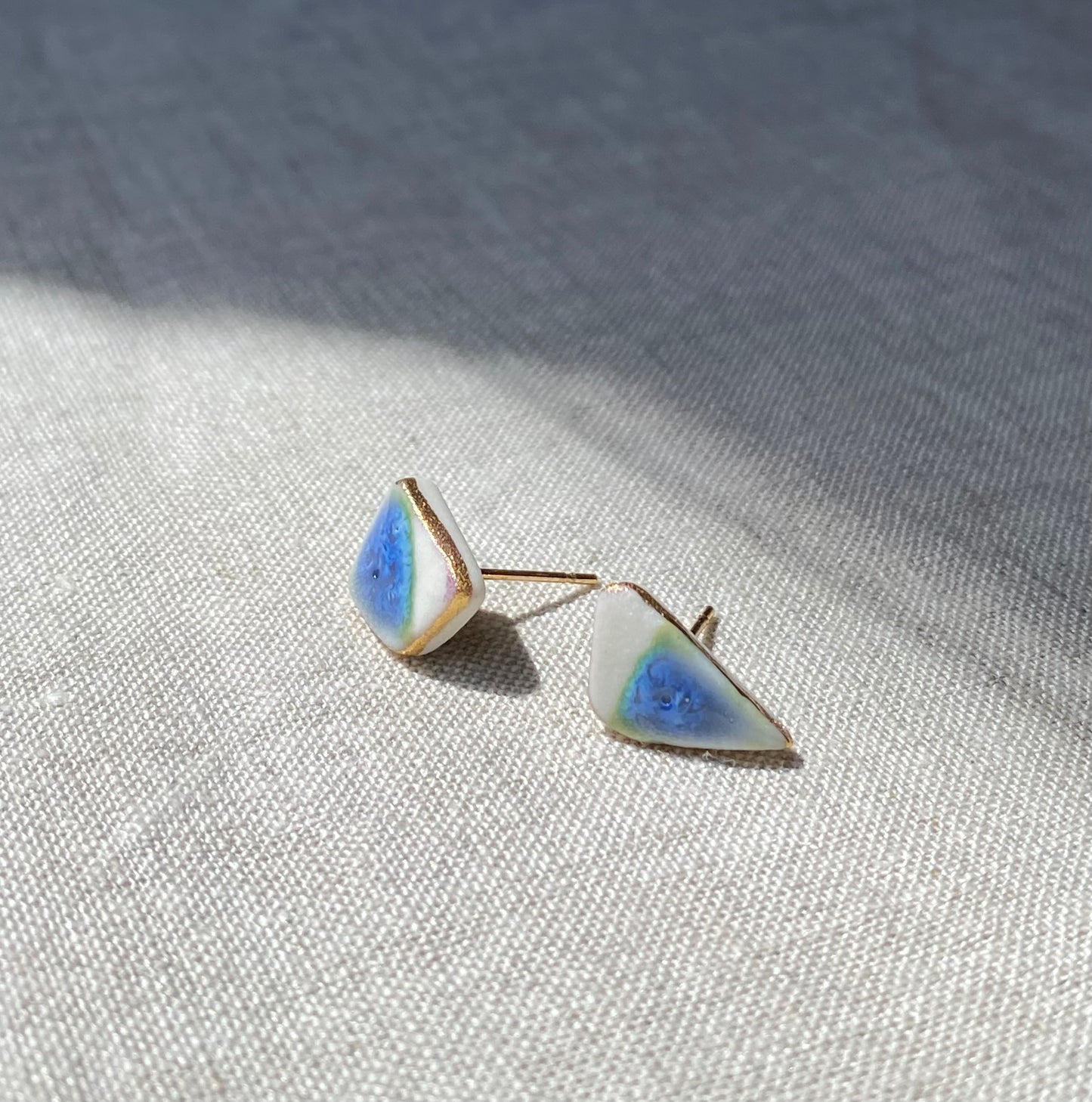 Fragment studs | blue and turquoise 1