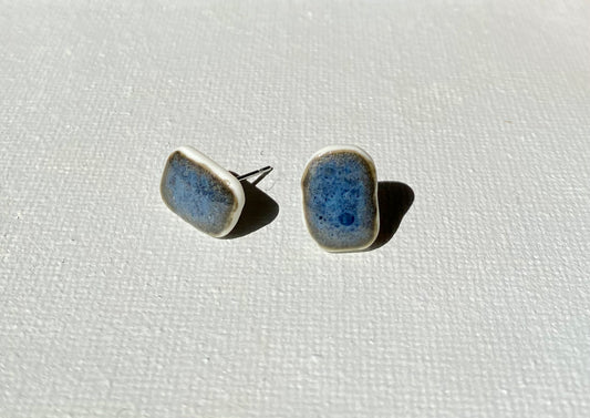 Indigo studs | Porcelain