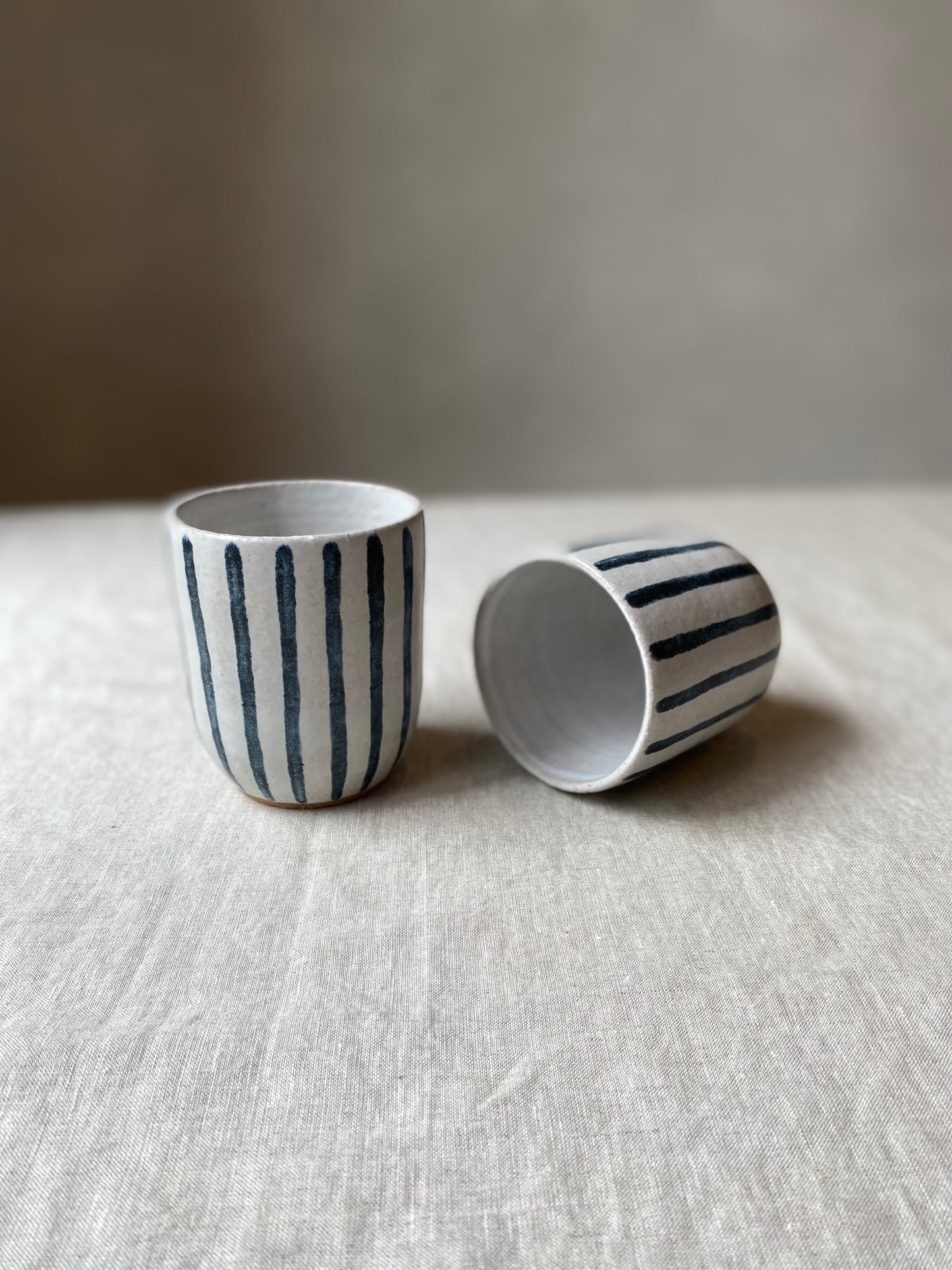 Stripe Cup | Black and White