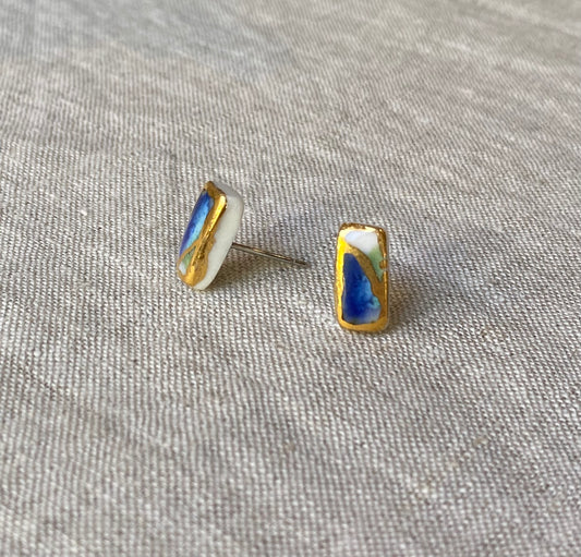 Fragment studs | blue and turquoise 2