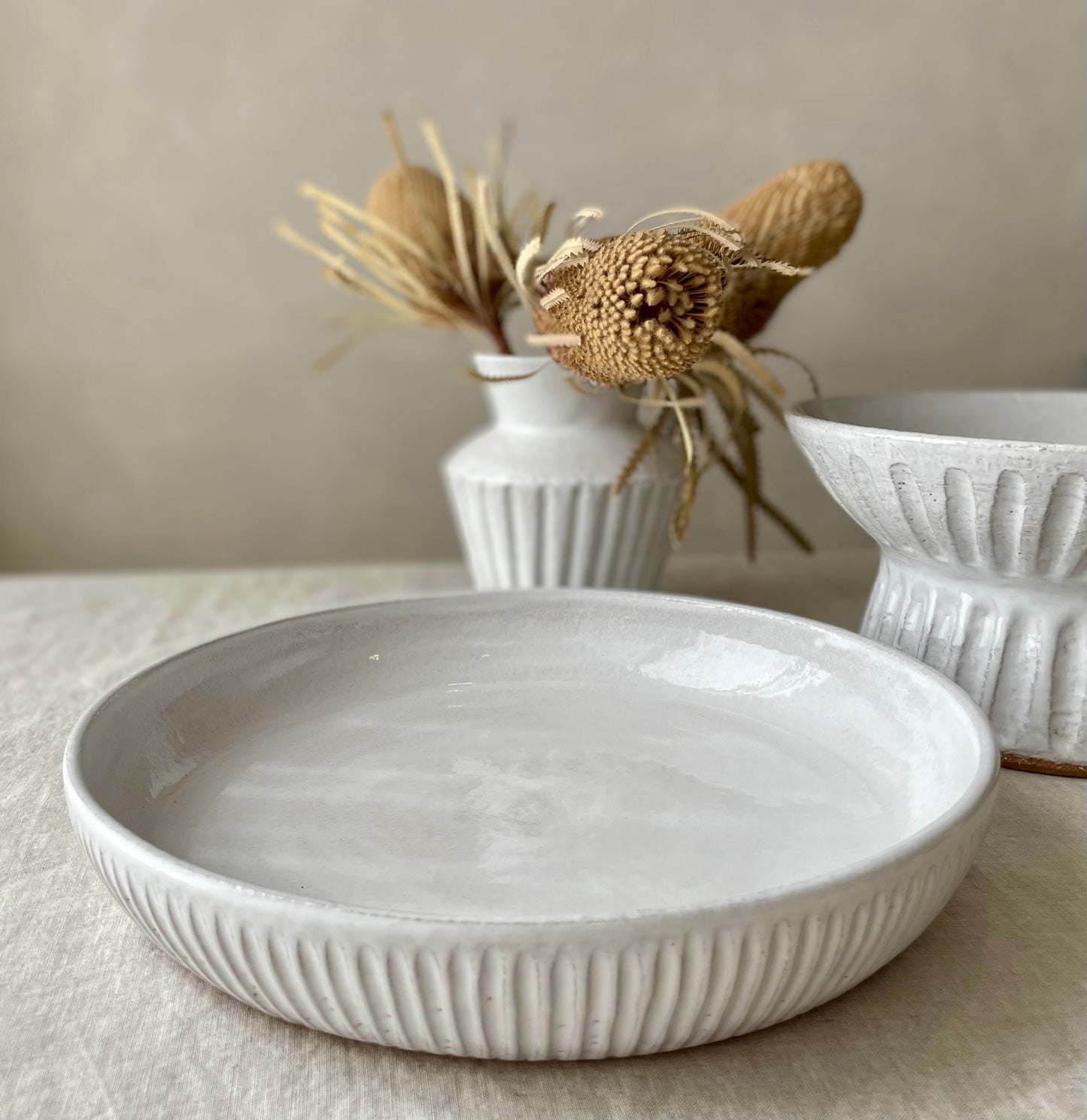 Fluted Serving Bowl