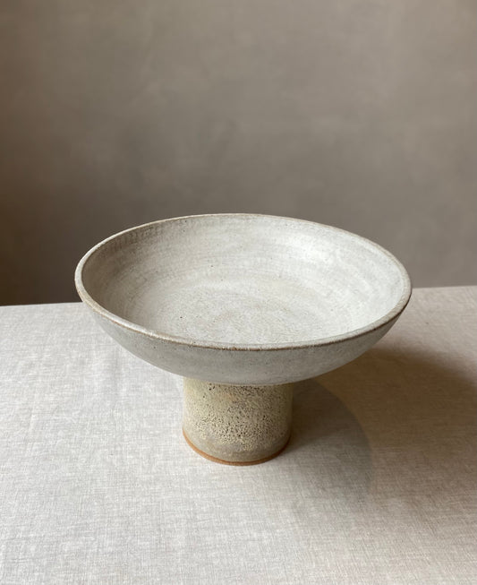 Pedestal Bowl | Large | Textured glaze
