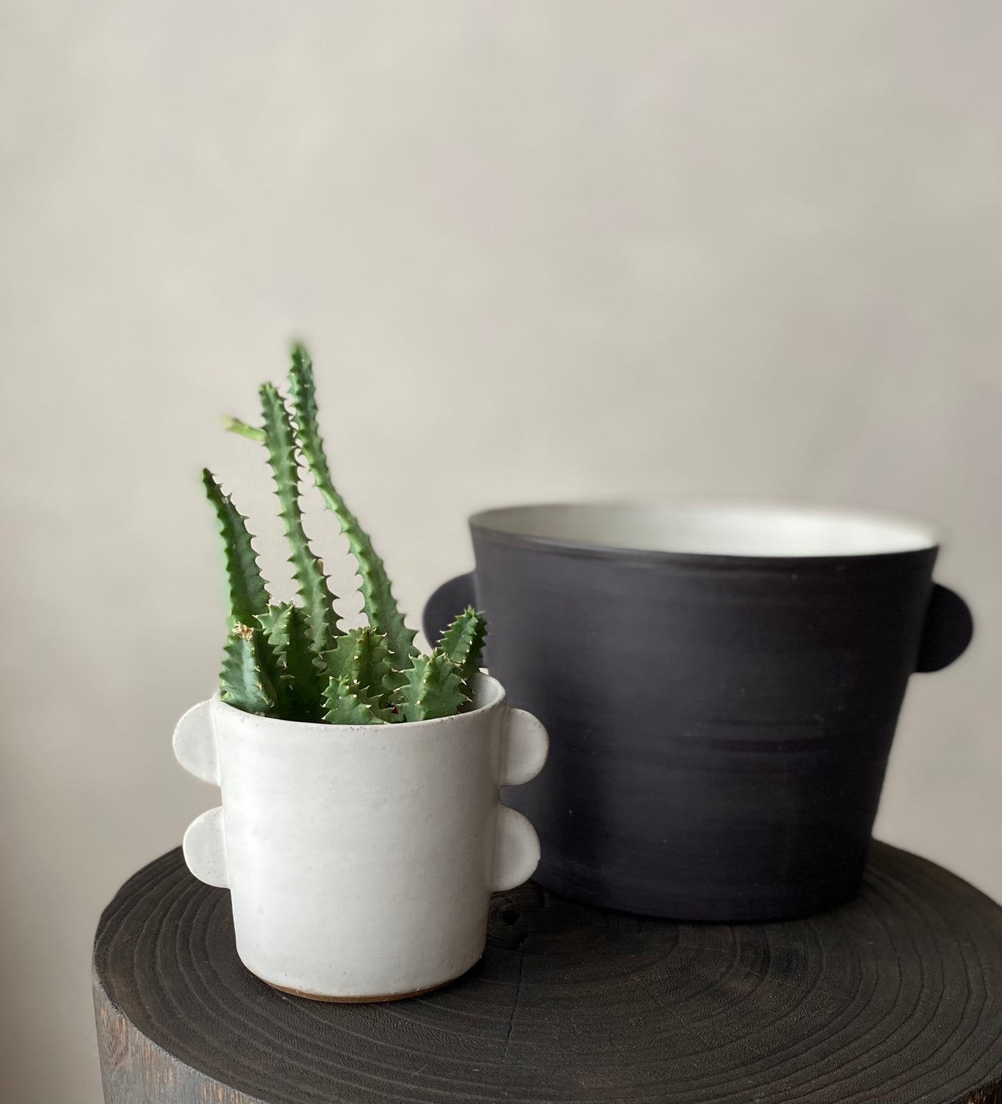 Tab planter | black