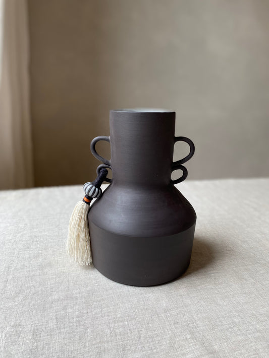 Tassel Vase | Large Black