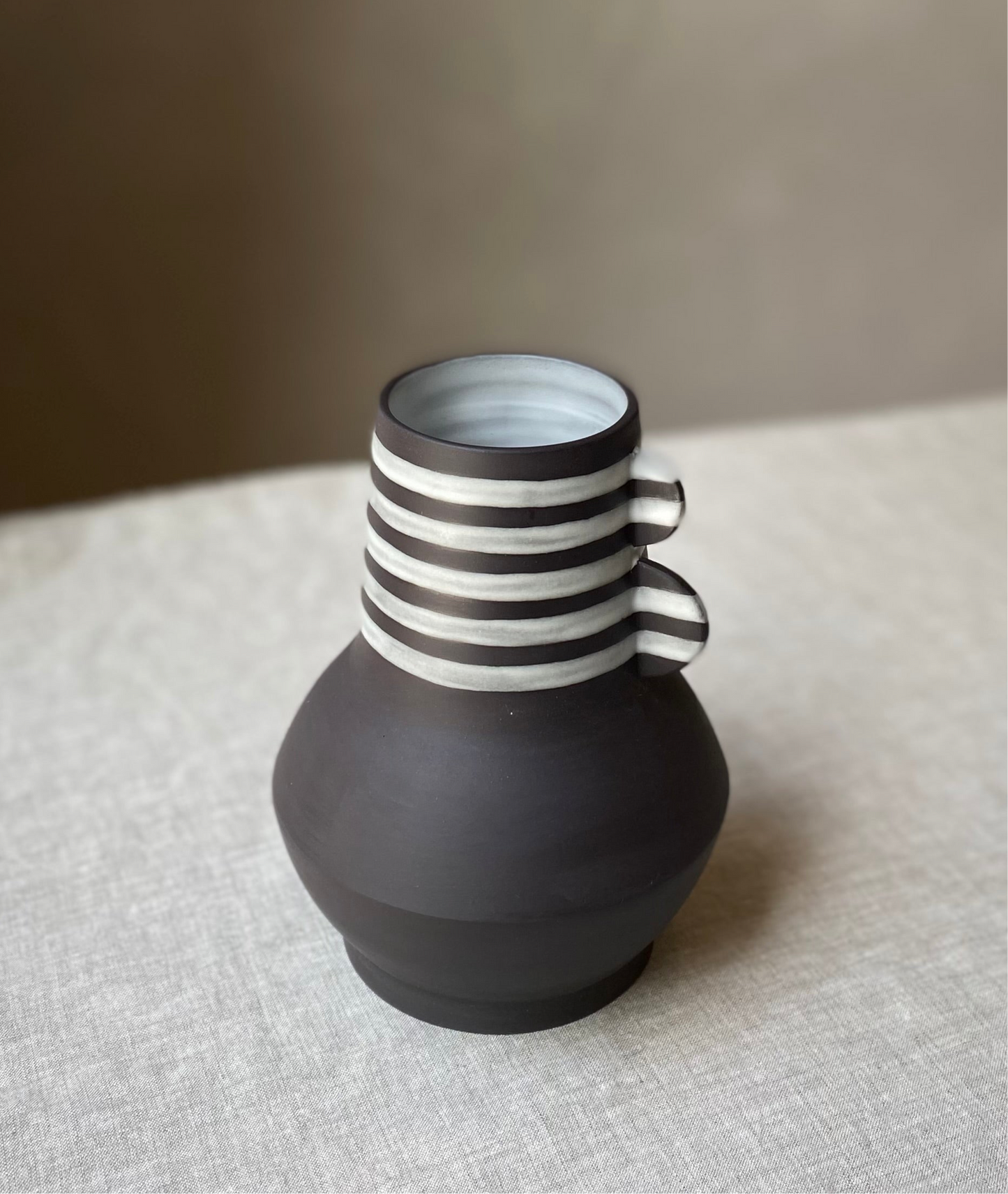 Stripe Vase | Large Black