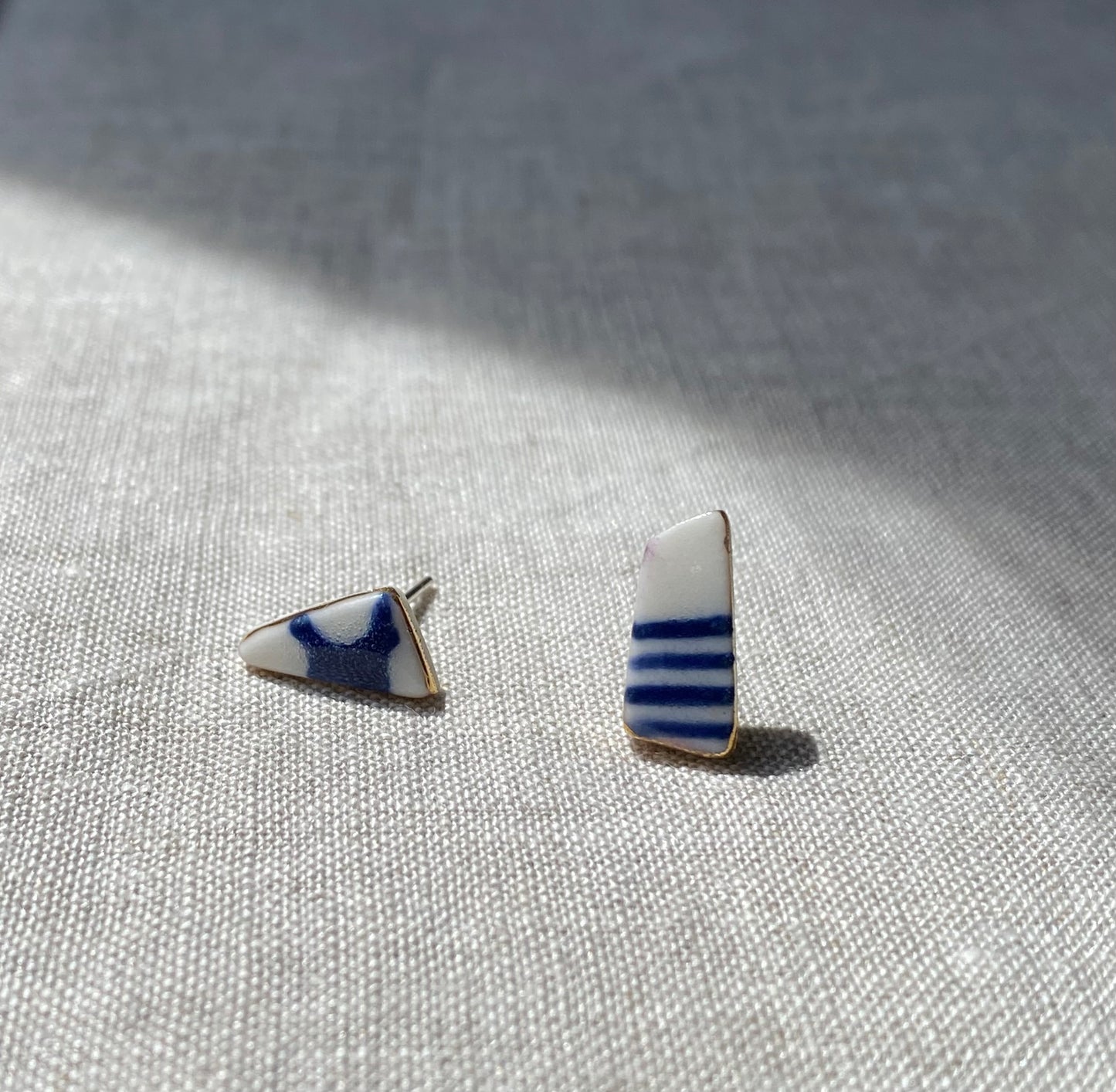 Fragment studs | polka dot and stripe 1