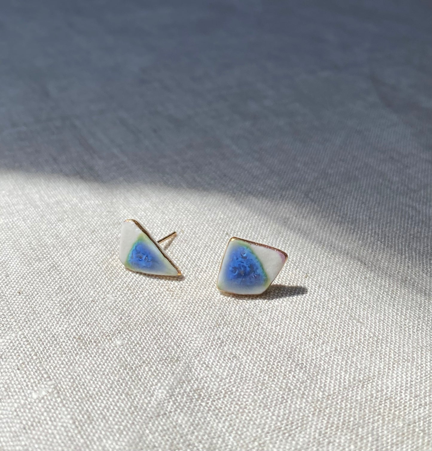 Fragment studs | blue and turquoise 1