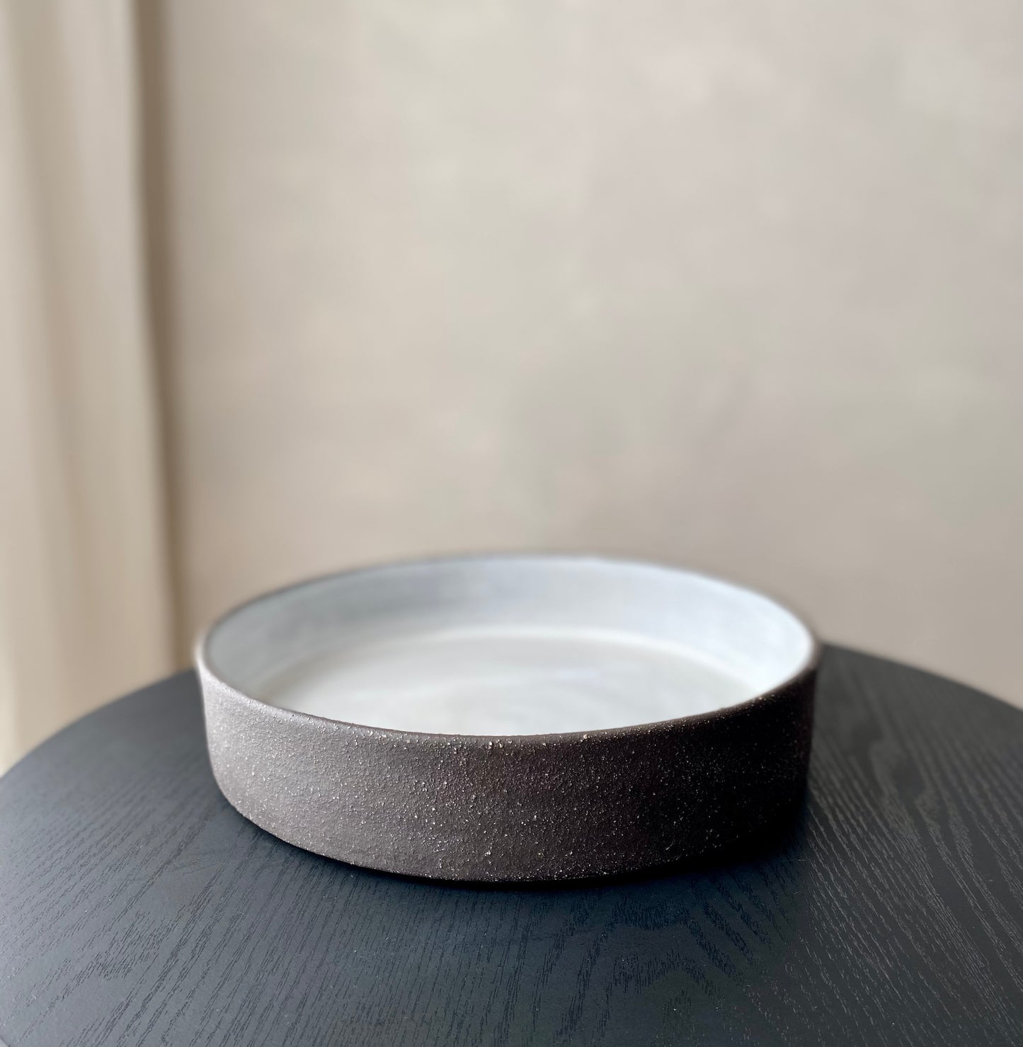 Black Textured Bowl