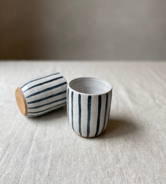 Stripe Cup | Black and White